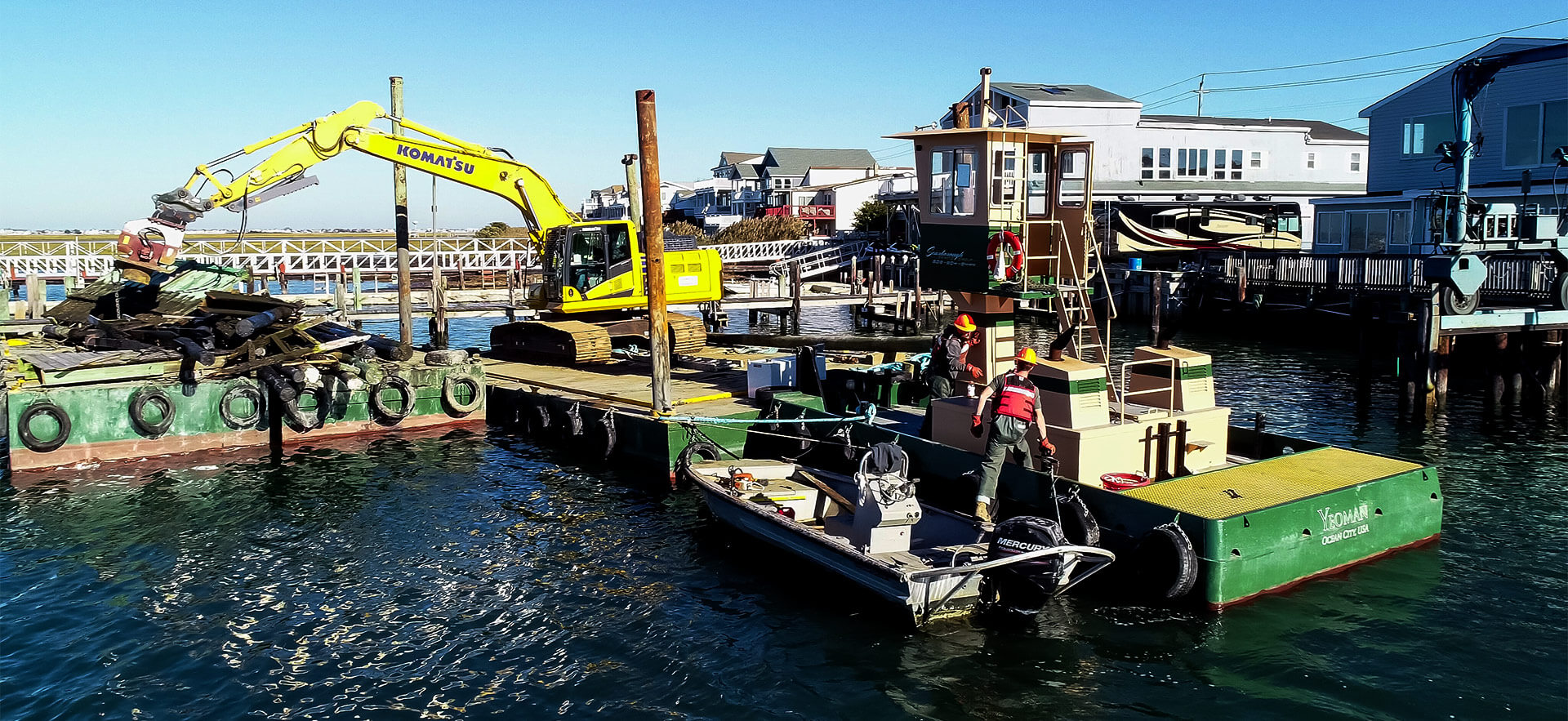 Dock side shot of a Scarborough Marine Group operation